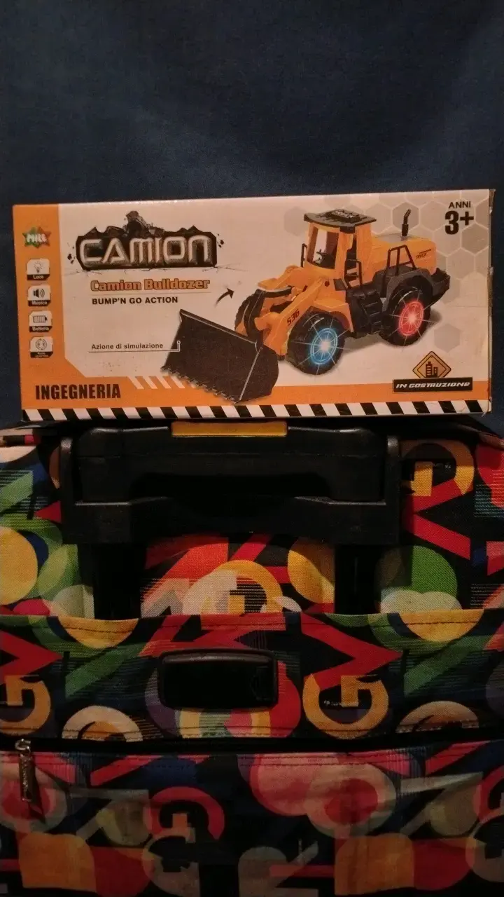 Camión Bulldozer de Juguete con Luces