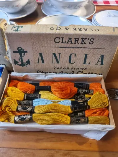 CAJA ANTIGUA MADEJAS DE HILO CLARK & CO. - miniatura 5