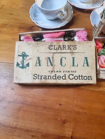 CAJA ANTIGUA MADEJAS DE HILO CLARK & CO. - miniatura 6