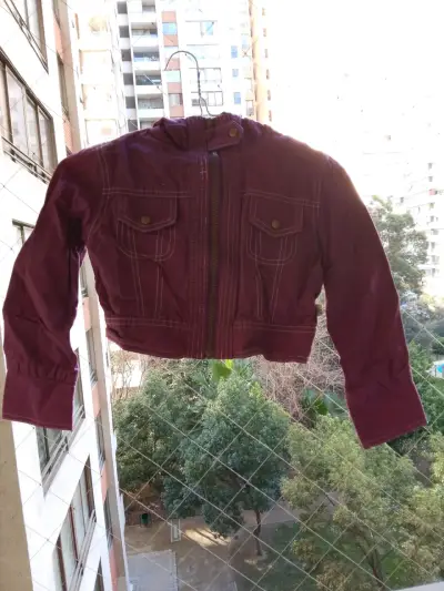 Chaqueta morada para niña Yamp talla 8 - miniatura 1