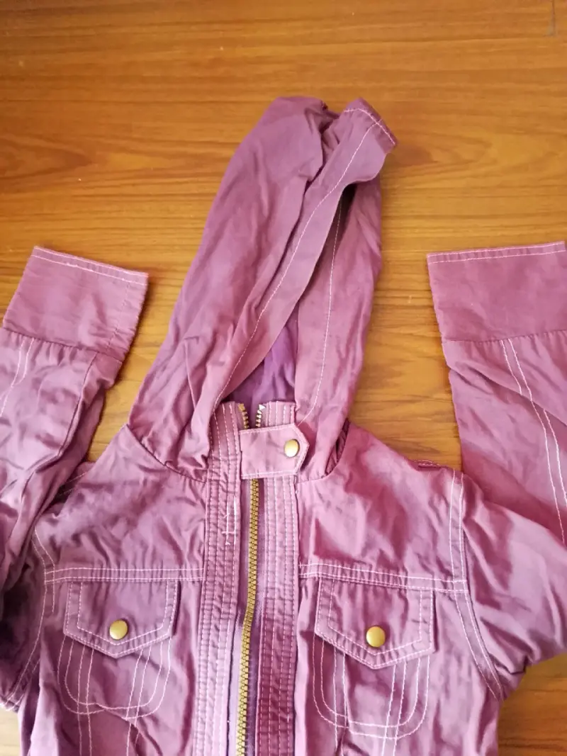 Chaqueta morada para niña Yamp talla 8 - 3