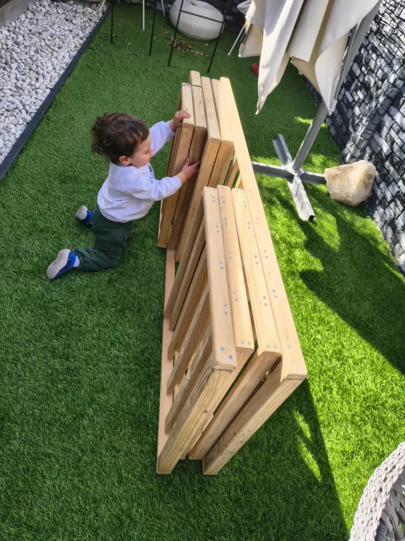 Parque de juegos infantil de madera plegable - 2