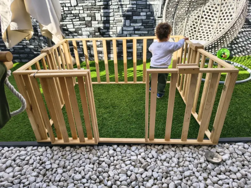 Parque de juegos infantil de madera plegable - 3