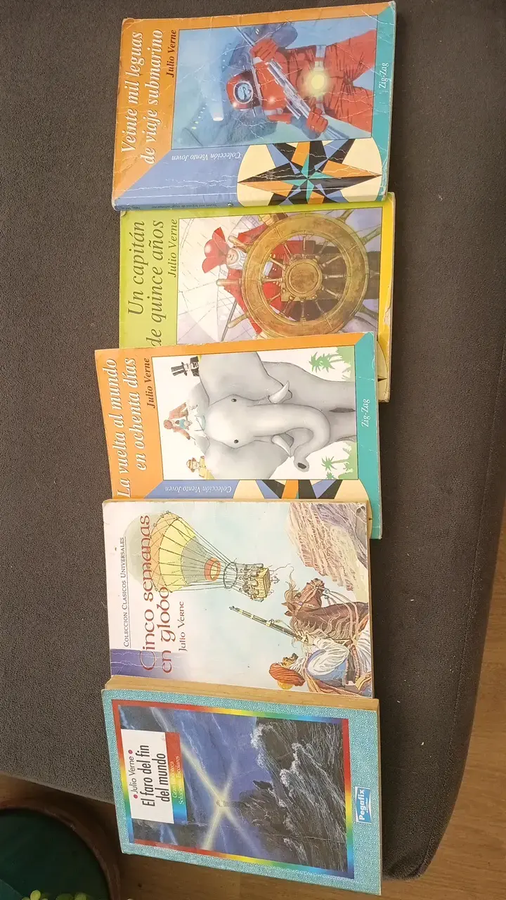 Colección de 5 libros clásicos de Julio Verne - 1