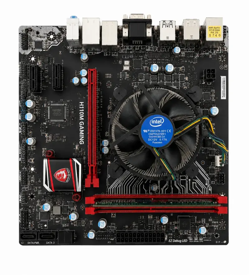 Placa Madre MSI H110M Gaming con Ventilador Intel