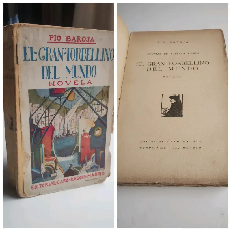 Libro antiguo 'El Gran Torbellino del Mundo' de Pío Baroja - 1