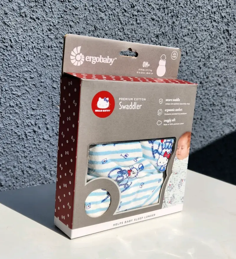 Swaddle de algodón premium Hello Kitty para bebé - 2
