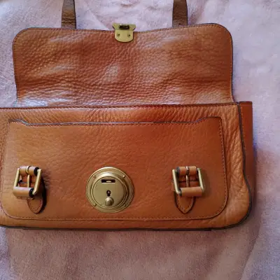 Cartera de cuero marrón Ralph Lauren Polo - miniatura 2