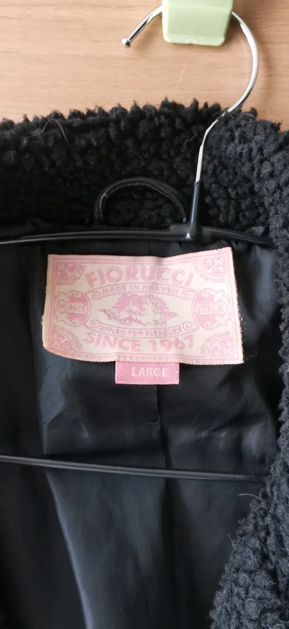 Chaqueta de ecocuero negra con forro Fiorucci - 2
