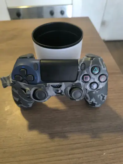 Control PS4 DualShock 4 azul y funda camuflaje - miniatura 1
