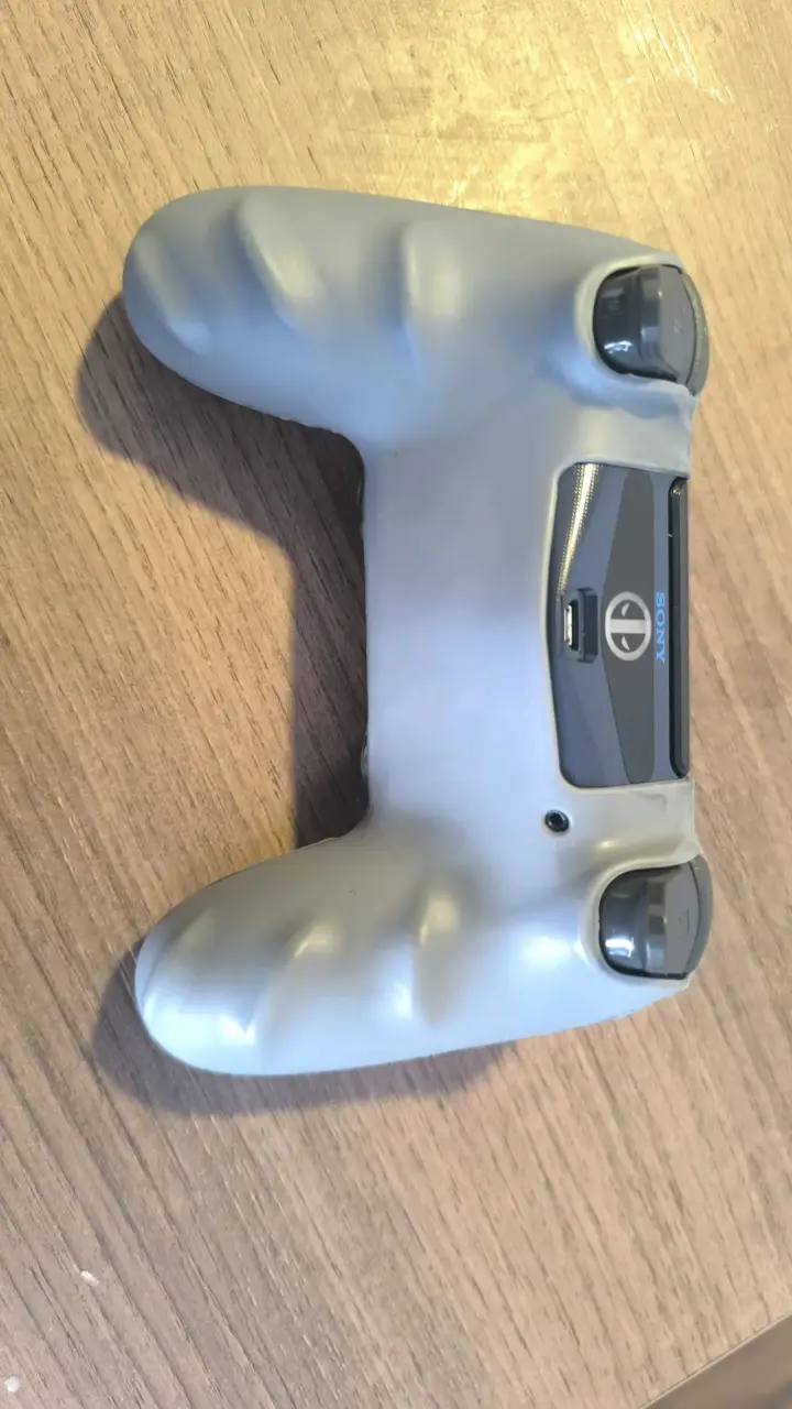 Control PS4 DualShock 4 azul y funda camuflaje - 4