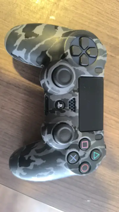 Control PS4 DualShock 4 azul y funda camuflaje - miniatura 5