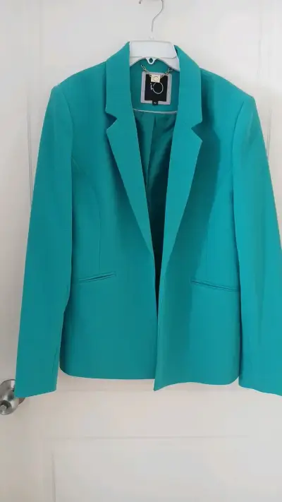 Blazer iO  turquesa elegante para mujer temporada - miniatura 1