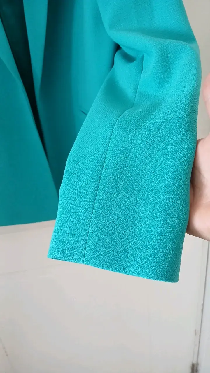 Blazer iO  turquesa elegante para mujer temporada - 3