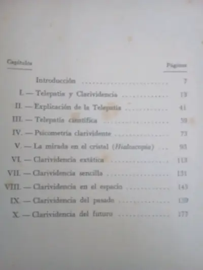 Libro Telepatía y Clarividencia de Swami Panchadasi - miniatura 2