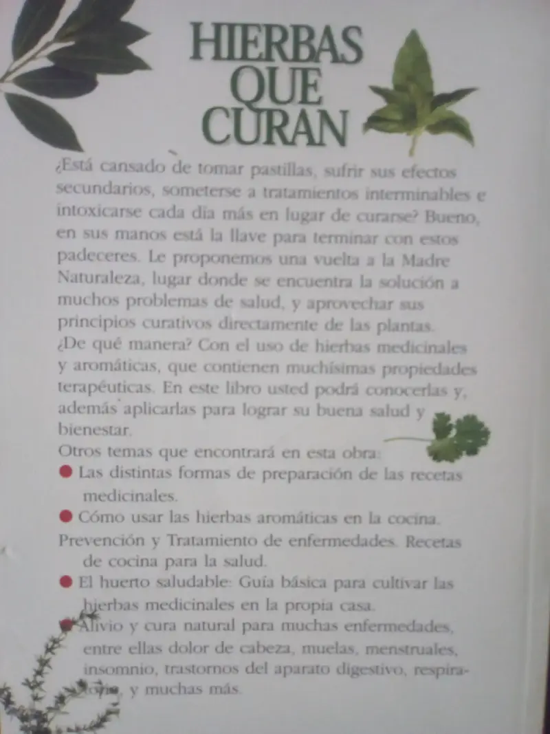 Libro Hierbas Que Curan Sano & Natural - 2