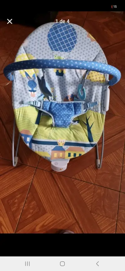 Silla Mecedora para Bebé con Juguetes Colgantes - miniatura 3