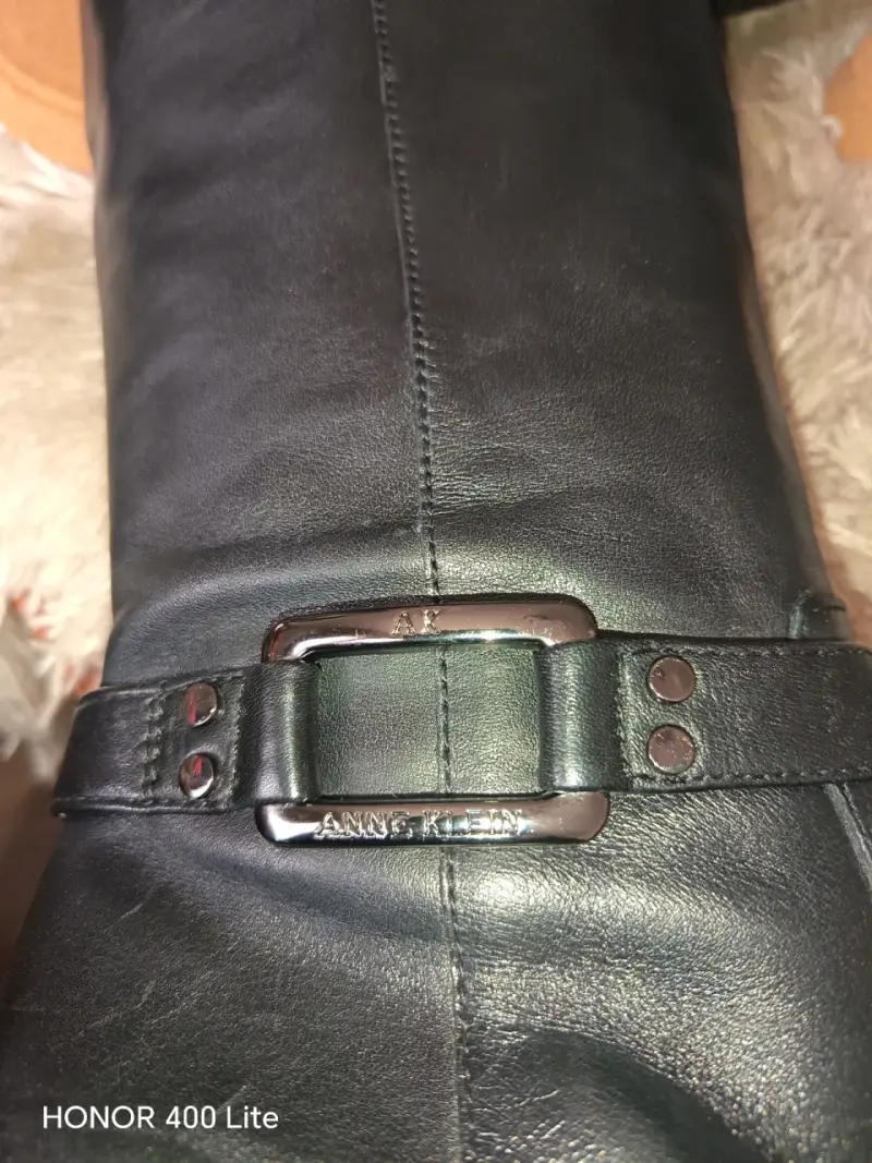 Botas de cuero negras con tacón alto - 3