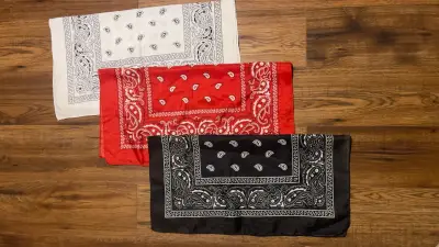 Set de 3 pañuelos bandana en colores variados - miniatura 1