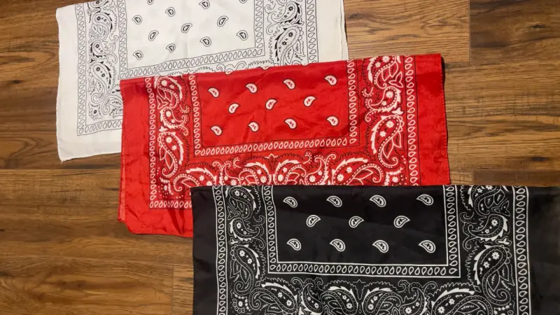 Set de 3 pañuelos bandana en colores variados - 2