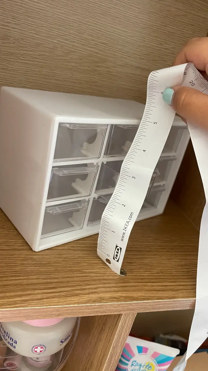 Organizador de cajones pequeño de plástico blanco - 2