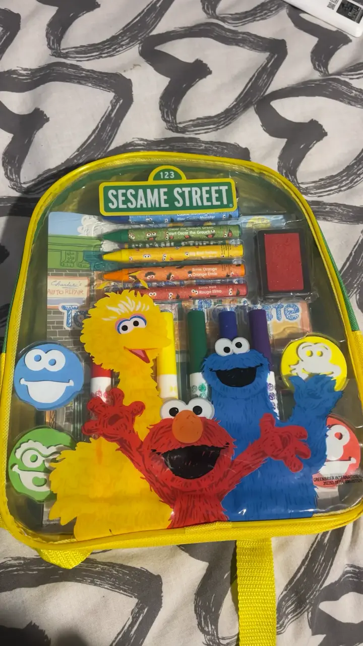 Mochila infantil Sesame Street con útile escolares - 3