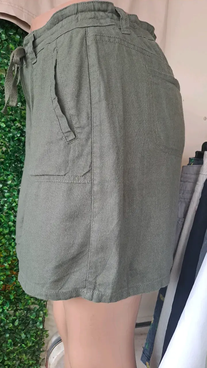 Falda shorts de lino talla M - 3