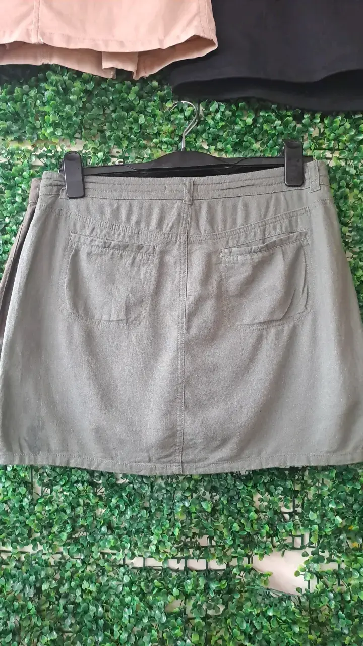 Falda shorts de lino talla M - 6