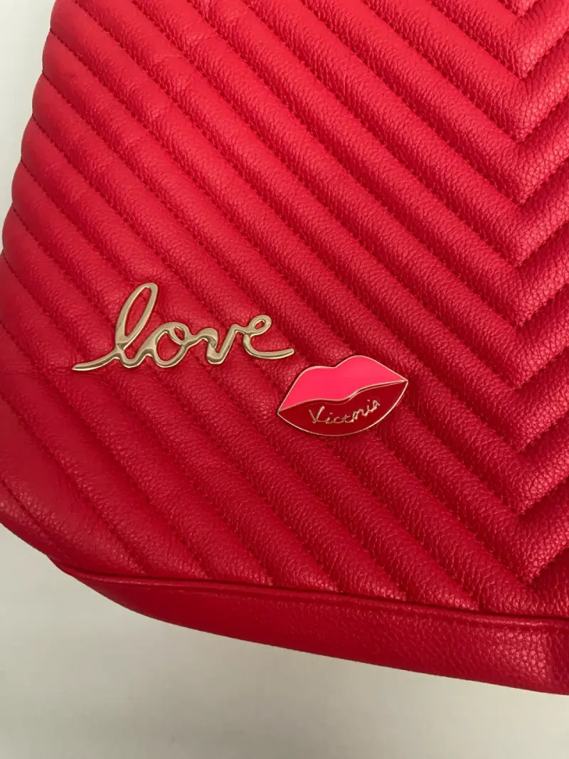 Bolso rojo con cadena Victoria's Secret - 3