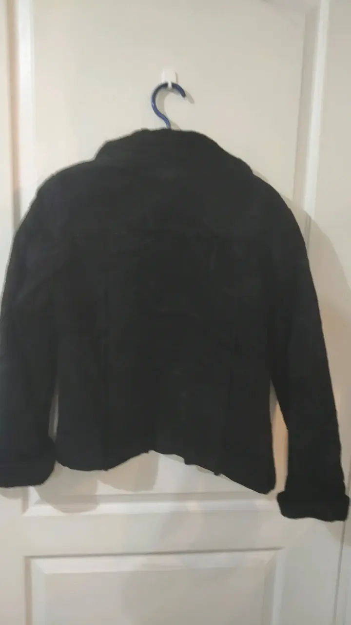 Chaqueta de cuero negra para mujer - 2