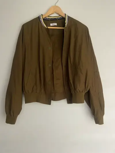 Chaqueta bomber marrón Esprit para mujer - miniatura 1