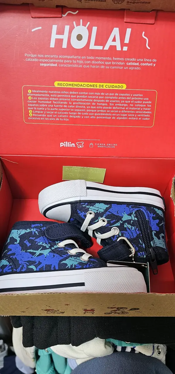 Zapatillas altas para niños Pillin azul camuflaje - 2