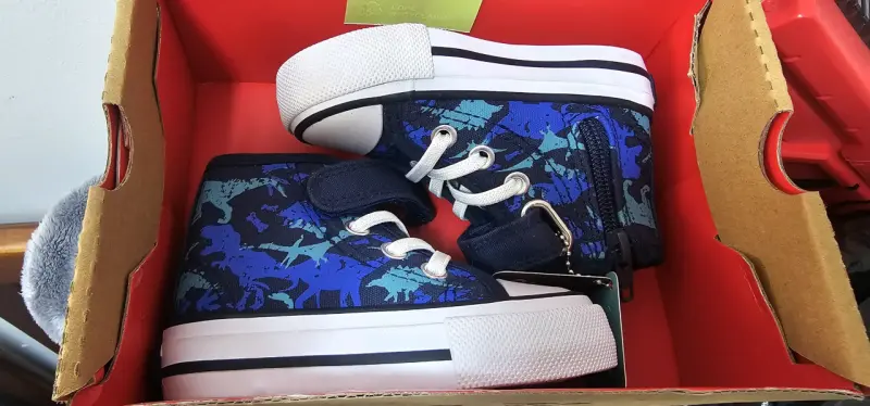 Zapatillas altas para niños Pillin azul camuflaje - 3