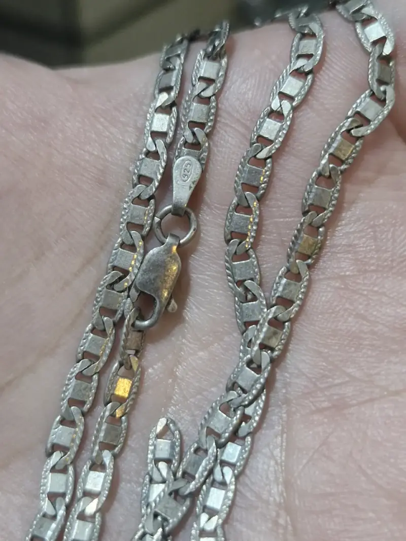 Cadena de plata 925 estilo cubano - 1
