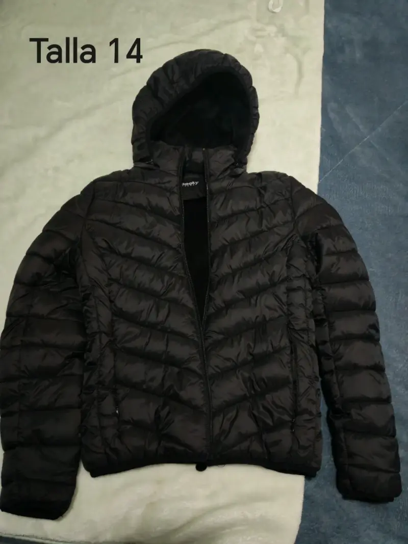 Chaqueta acolchada negra talla 14 - 1