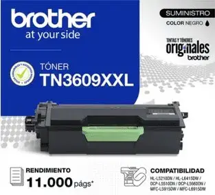 Tóner Brother TN3609XXL Negro Alta Capacidad - miniatura 1
