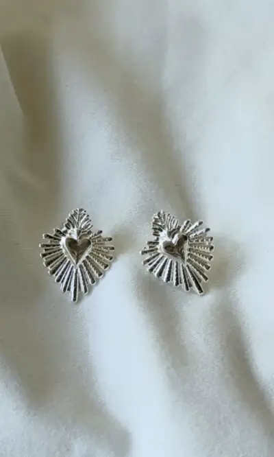 Aros de plata y collar de plata - miniatura 5