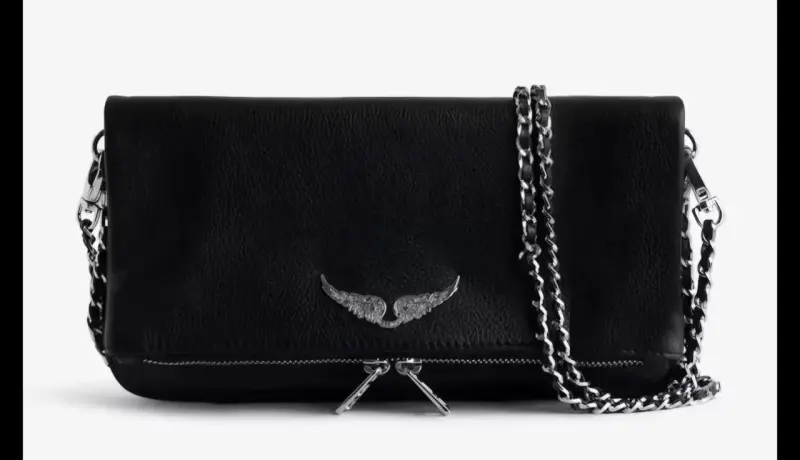 Cartera Rock Negra Zadig & Voltaire con Cadena - 1