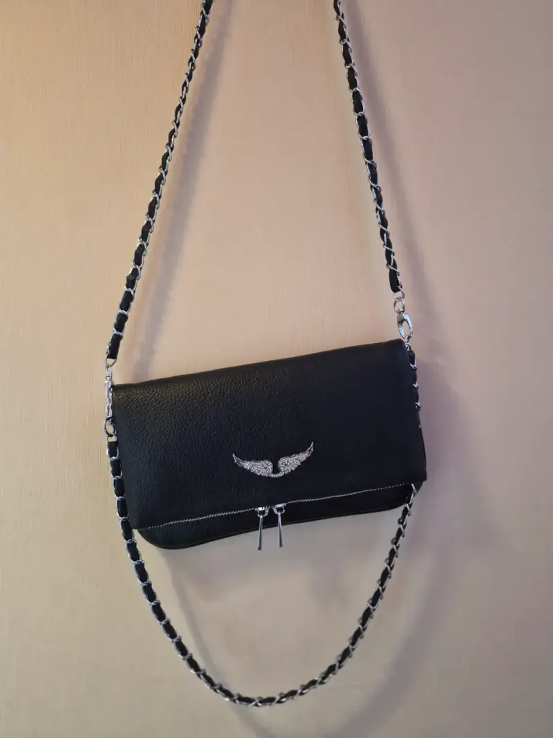 Cartera Rock Negra Zadig & Voltaire con Cadena - 3