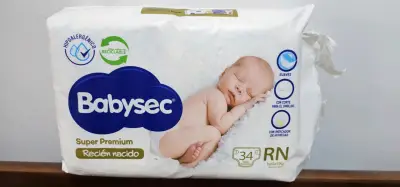 Pañales Babysec Super Premium RN 34 unidades - miniatura 1