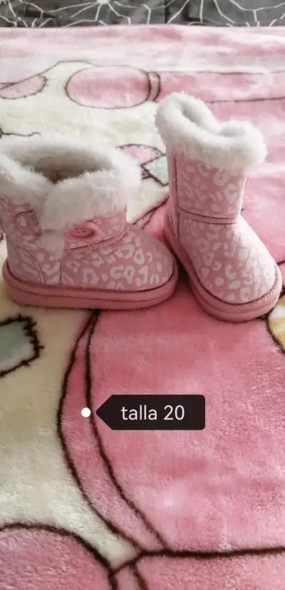 Zapatos de niña talla 23 negros con detalle floral - miniatura 5