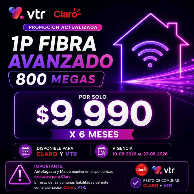 Plan de Internet Fibra 800 Mbps con Streaming - 5