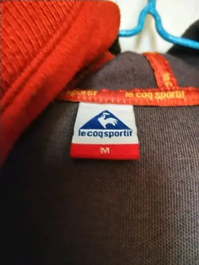 Chaqueta deportiva Le Coq Sportif roja para hombre - miniatura 1
