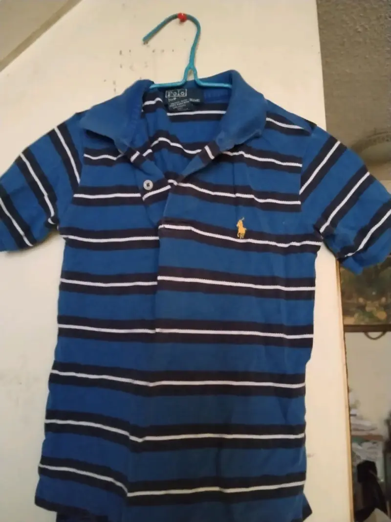 Polera Polo Ralph Lauren a rayas azul - 2