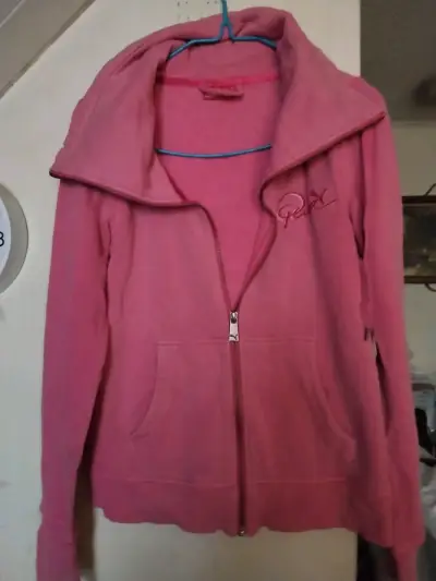 Polerón rosa con cierre Puma para mujer - miniatura 1