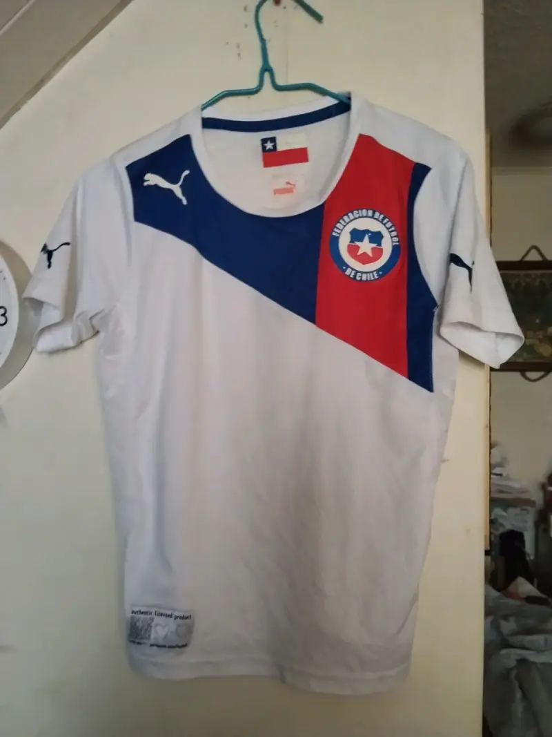 Camiseta de fútbol Chile Puma blanca