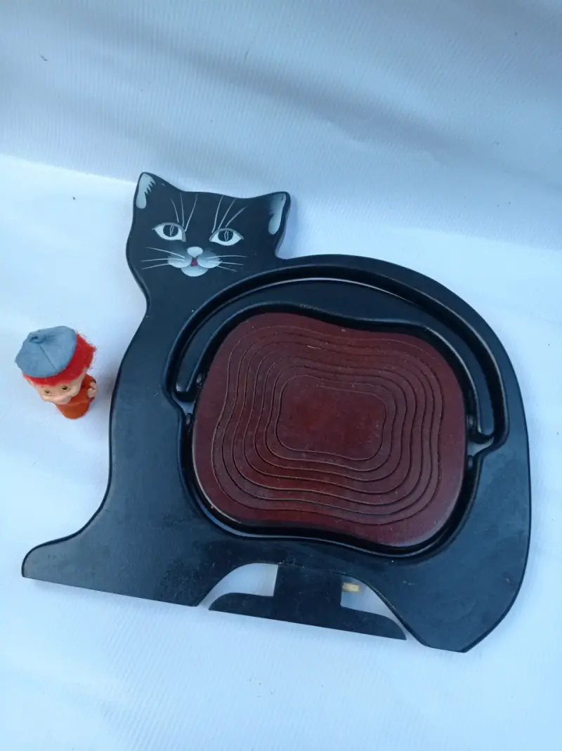 Frutero de madera diseño gato negro - 2
