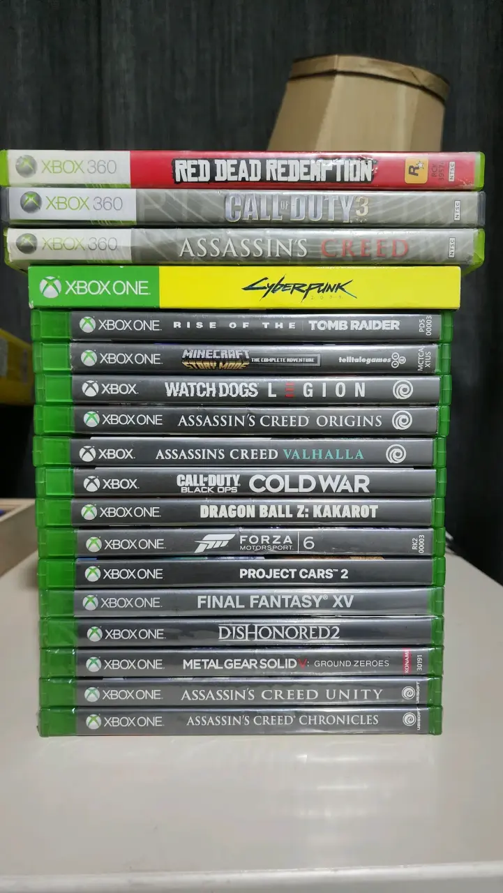 Colección de juegos Xbox 360 y Xbox One