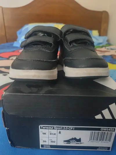 Zapatillas deportivas negras para niños Adidas Tensaur - miniatura 3