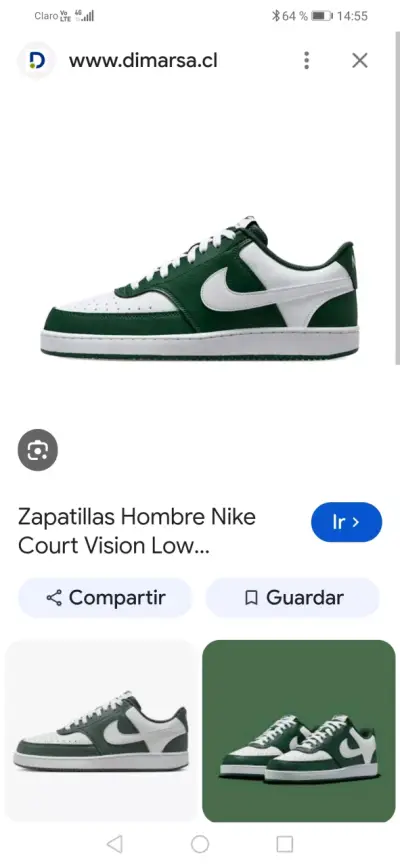 Zapatillas Hombre Nike Court Vision Low Verde - miniatura 2